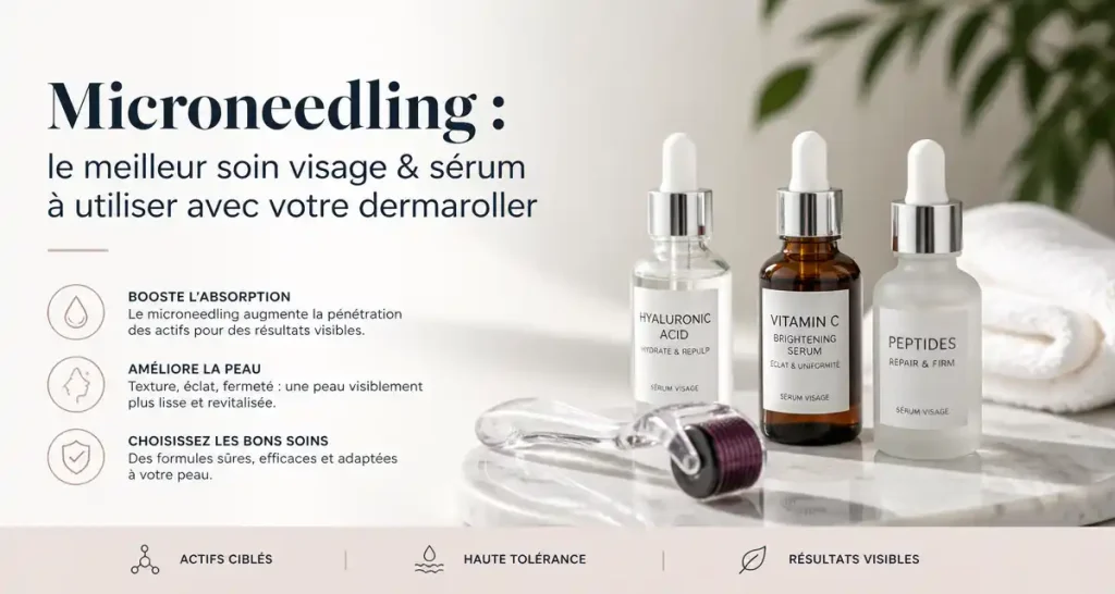 Microneedling : le meilleur soin visage & sérum à utiliser avec votre dermaroller