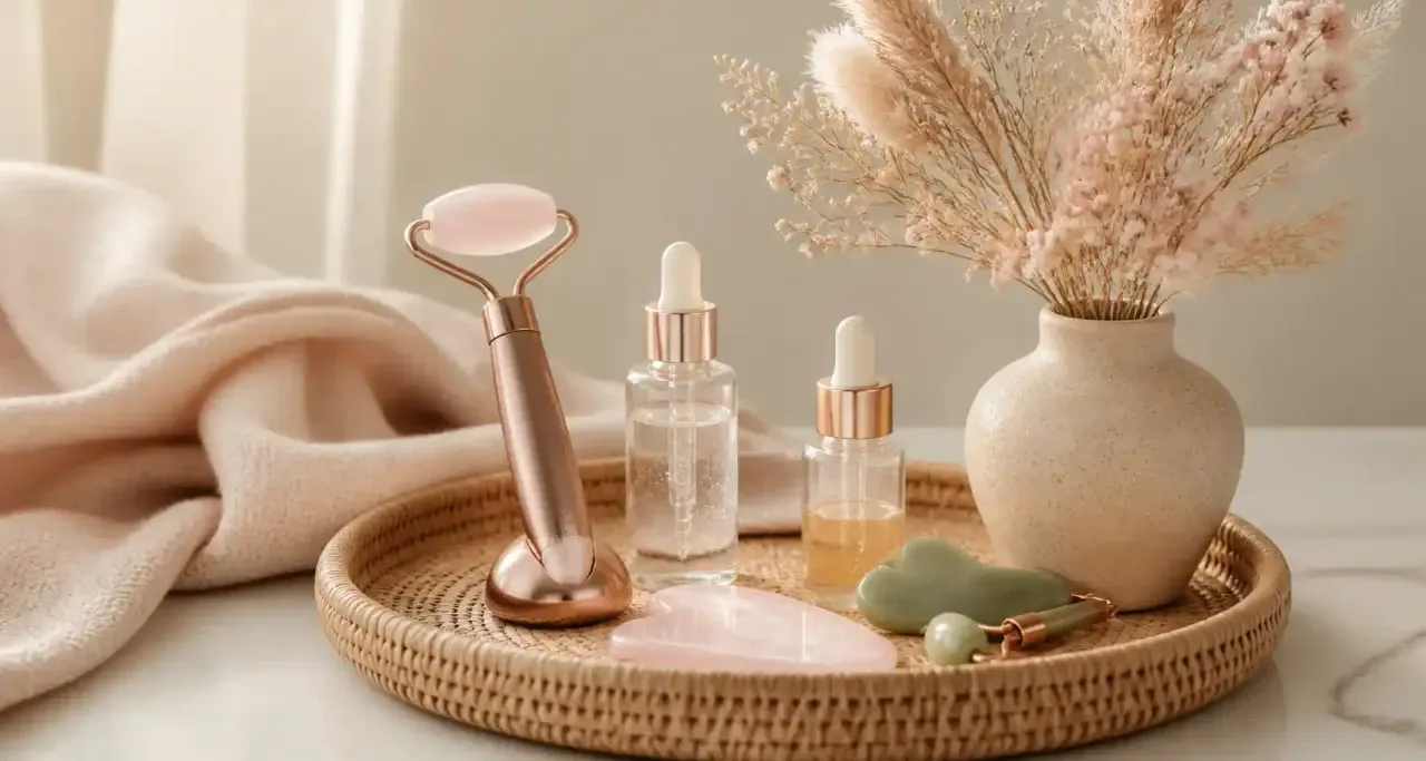 Appareil de massage facial pour les soins esthétiques à domicile