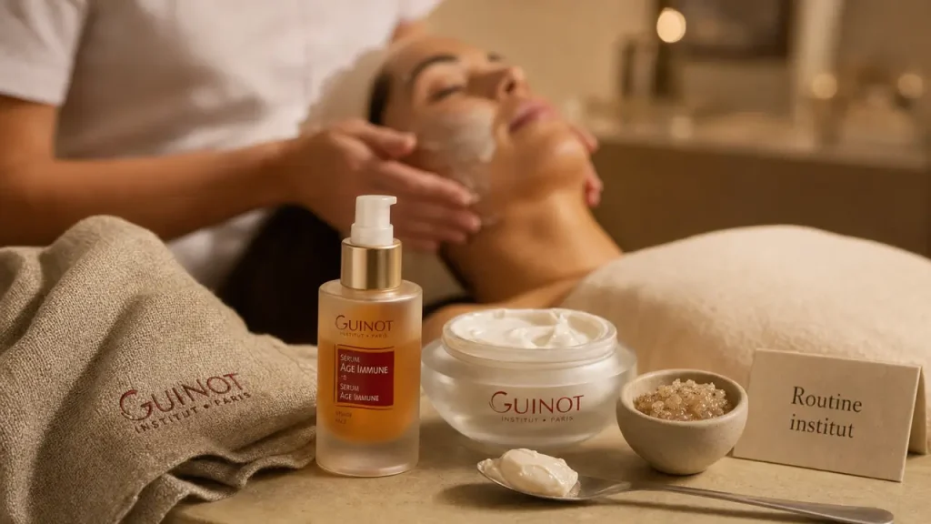 Guinot soin visage : institut ou routine maison, quel choix selon votre peau ?