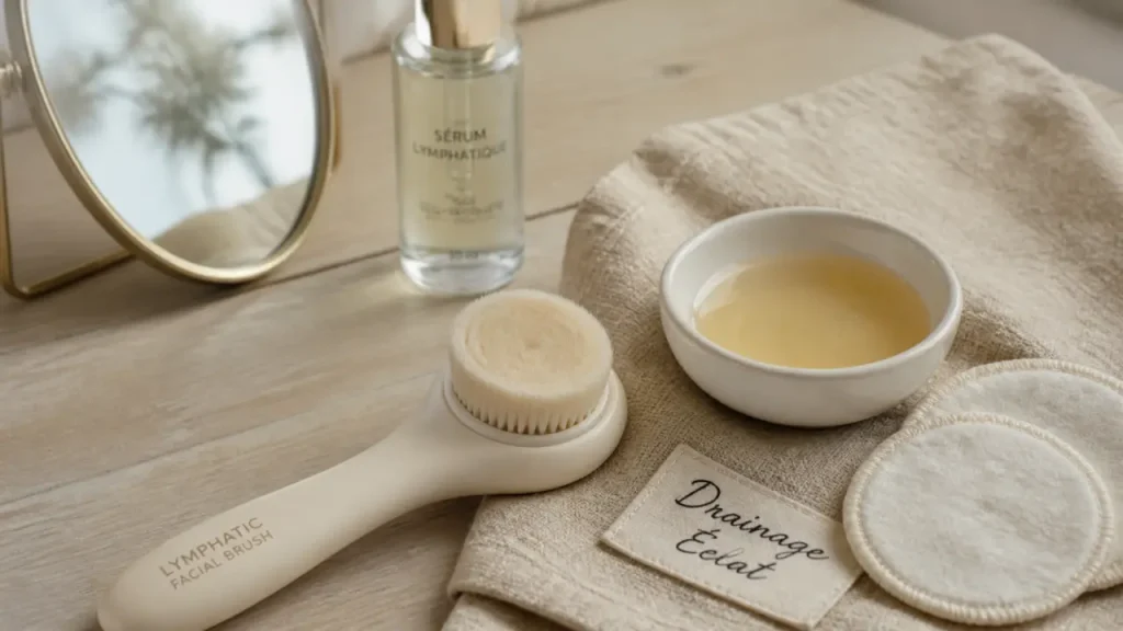 Brosse visage lymphatique : le geste simple pour dégonfler les traits sans tirer sur la peau