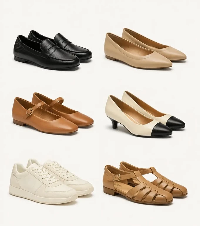 Chaussures mi saison femme : sélection de modèles polyvalents en style éditorial