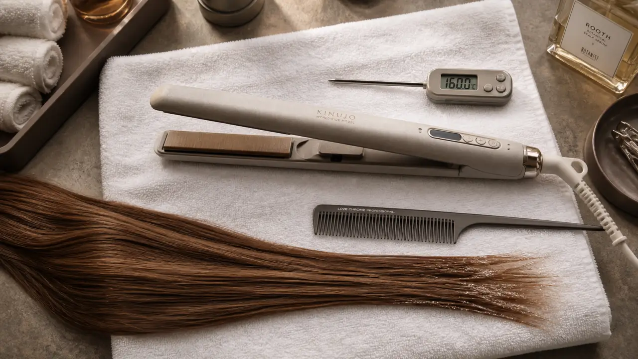 Lisseur pour cheveux fins et fragiles et plaques, température idéale