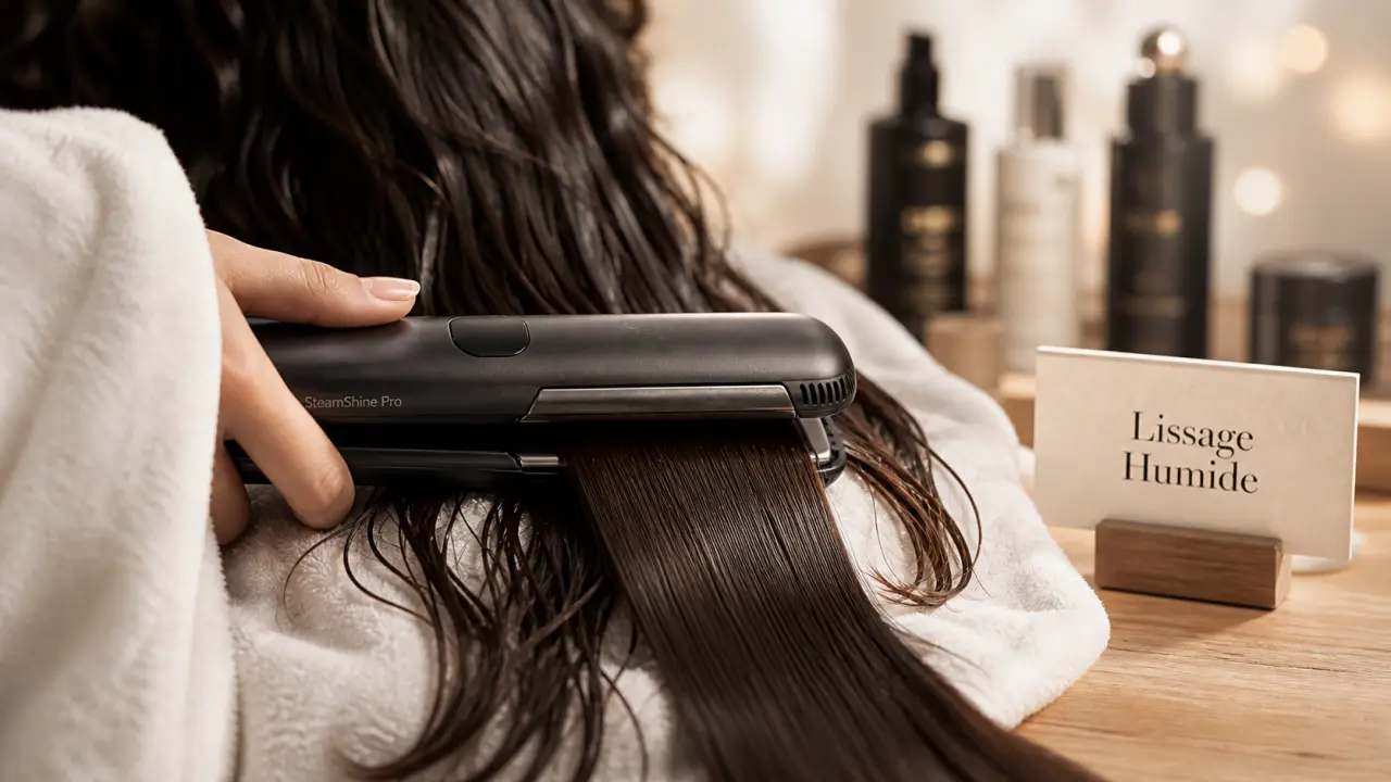 Lisseur cheveux mouillés : lissage humide sur cheveux humides