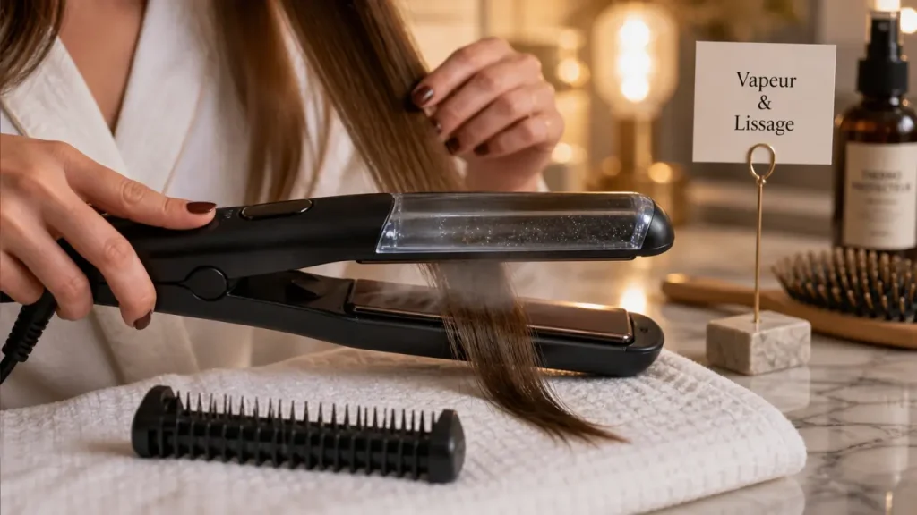 Le lisseur vapeur abîme-t-il les cheveux ? Réglages, plaques et erreurs à éviter