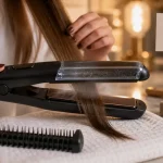 Lisseur vapeur cheveux : vapeur et plaques sur cheveux secs