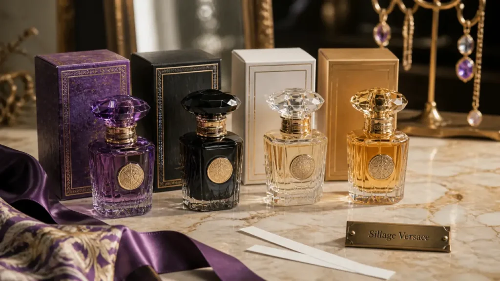 Bright Crystal, Crystal Noir, Eros Pour Femme ou Dylan Purple : quel parfum Versace femme choisir selon votre sillage ?