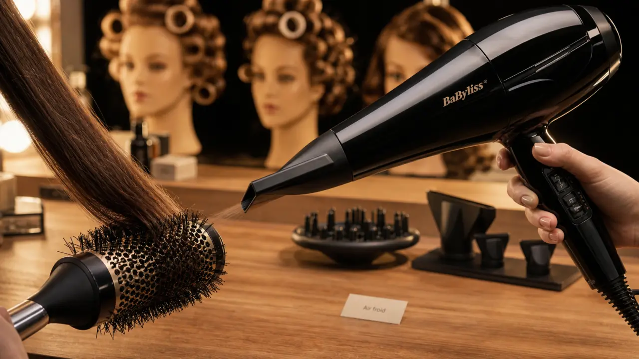 Sèche cheveux Babyliss pour brushing salon, air froid