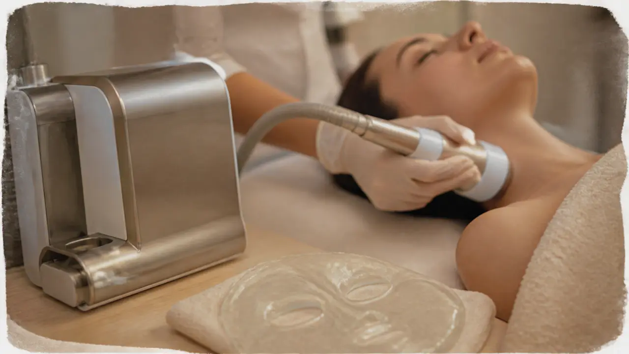 Soin visage LPG en institut : appareil LPG et masque visage
