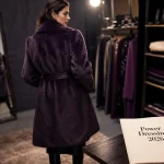 Manteau statement violet hiver 2026 femme, power dressing