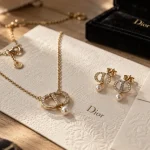 Bijoux dior femme : collier et boucles, fiche d’authentification