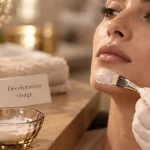 Crème décolorante visage pour éclaircir le duvet du menton