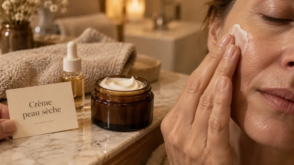 Quelle crème pour peau sèche du visage ? Texture légère le matin, baume riche en cas de tiraillements
