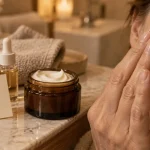 Crème pour peau sèche visage, pot de crème riche pour peau sèche du visage