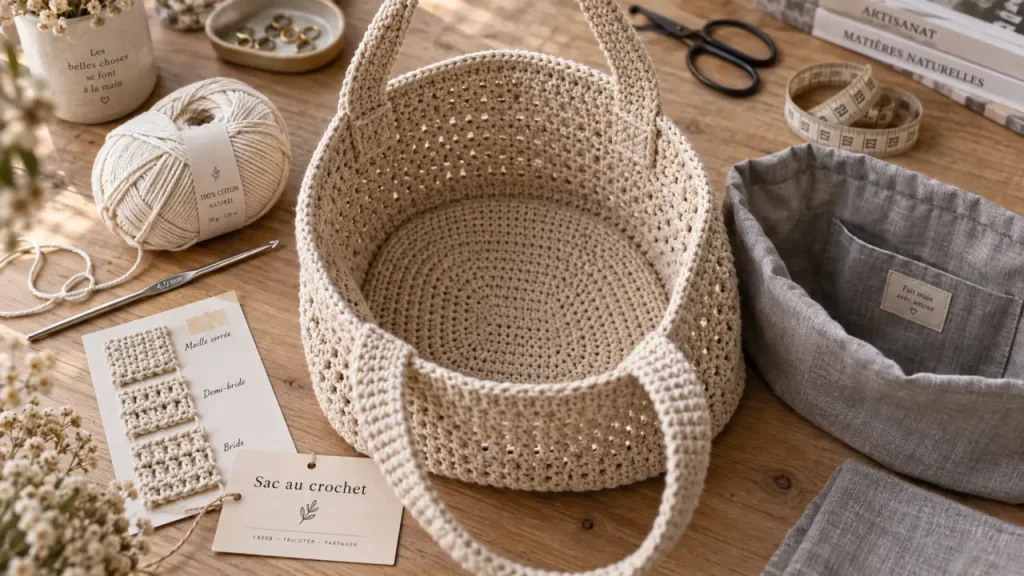 Sac à main crochet : modèle fini, kit ou patron, choisissez selon votre usage