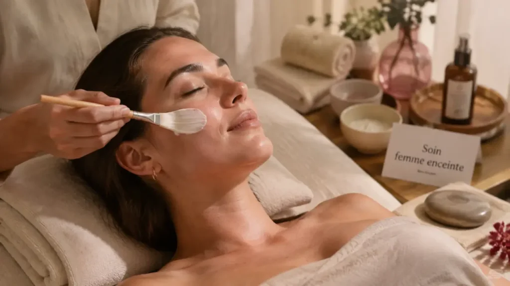 Peau qui tiraille, rougeurs, boutons : quel soin visage pour femme enceinte ?
