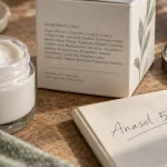 Anasol 50 crème visage : pot de crème et liste d’ingrédients INCI