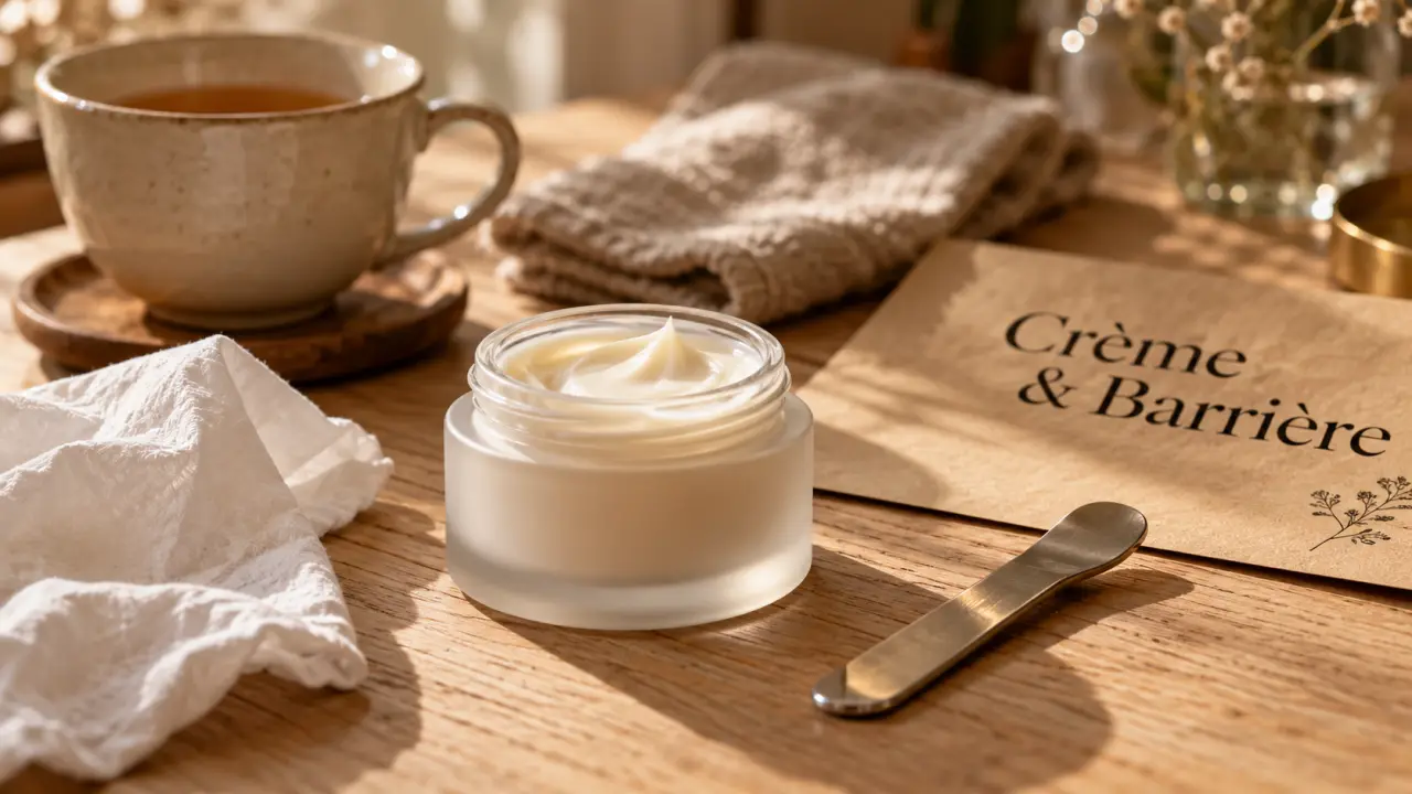 Crème nourrissante visage : pot et spatule, confort sans film gras