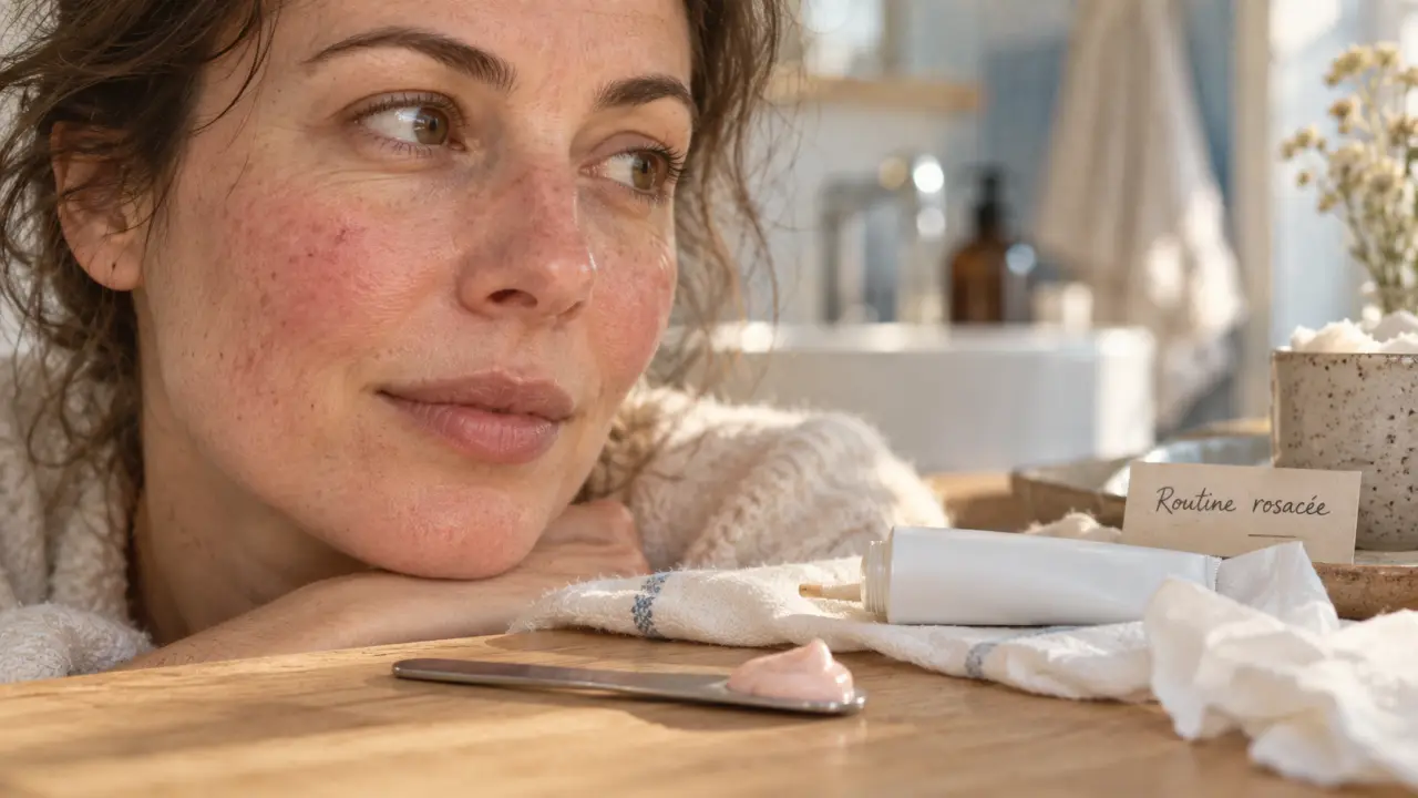 Crème rosacée visage pour apaiser les rougeurs