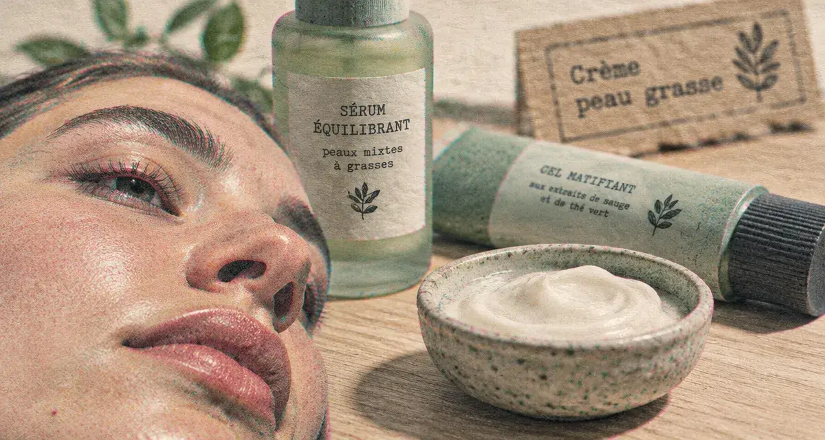 Crème visage peau grasse légère et hydratante, peau sans alourdir