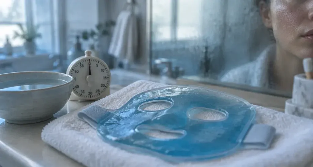 Masque froid visage : poches, rougeurs et confort sans agresser la peau