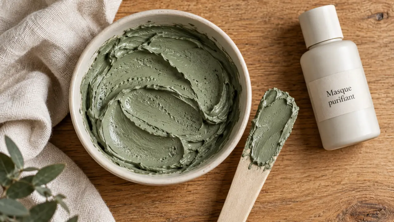 Masque pour purifier le visage : argile verte, charbon ou gel