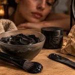 Masque pour visage noir charbon ou peel-off sur visage