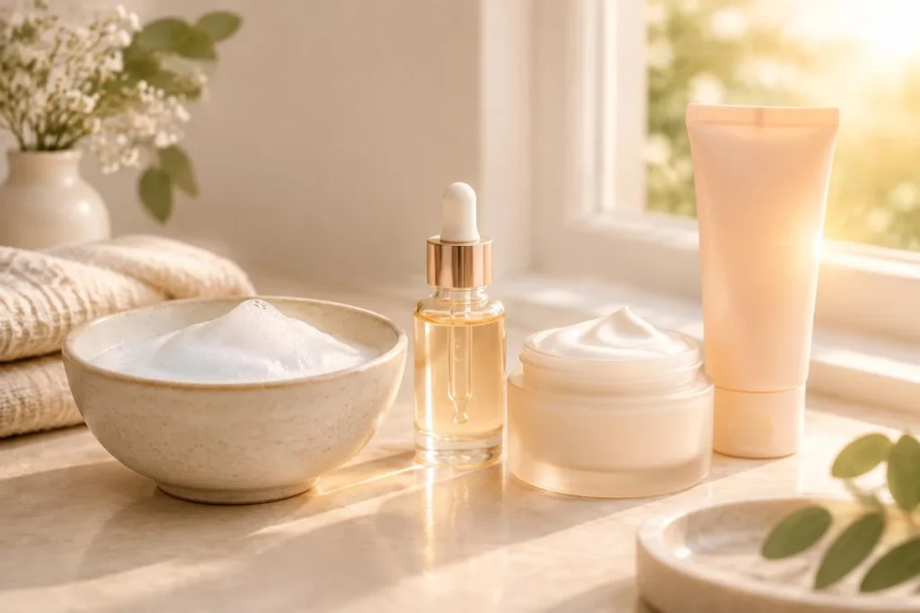Routine beauté du visage : trois gestes pour une peau confortable, sans l’irriter